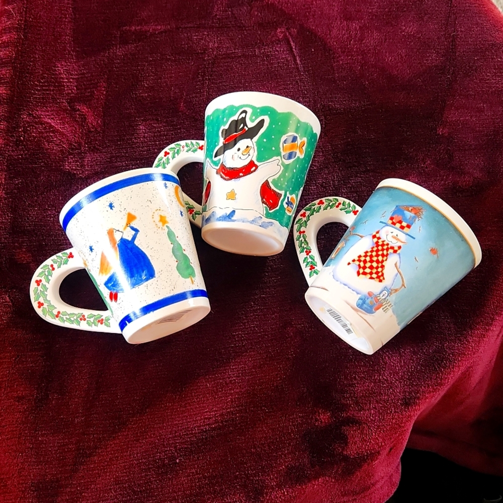 3 Christmas Mugs